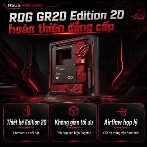 Bộ PC ASUS ROG 20th Anniversary | Ryzen 9 9950X3D2| RAM 128GB| SSD 4TB| RTX 5090 32GB